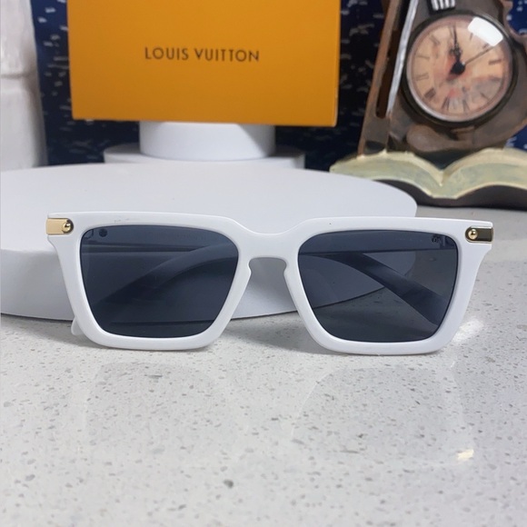 Louis Vuitton. Accessories - Louis Vuitton White Square Sunglasses with Dark Lenses